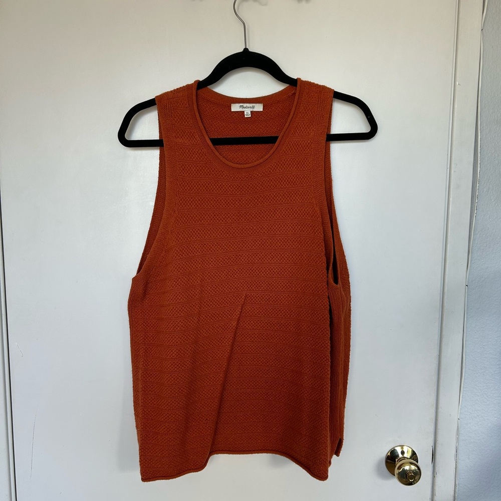Madewell sweater vest.